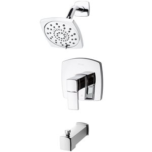 Robinetterie de bain et douche à 1 poignée Deckard de Pfister, chrome poli