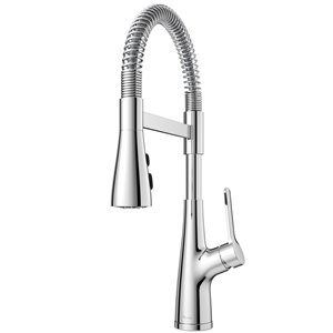 Robinet de cuisine culinaire à tirette Neera de Pfister, chrome