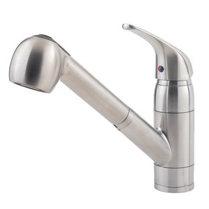 Robinet de cuisine rétractable à 1 poignée Pfirst Series de Pfister, acier