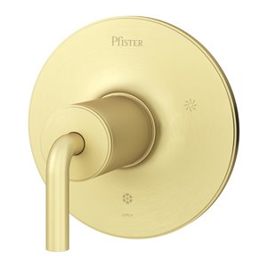 Robinetterie de bain et douche à valve Tenet de Pfister, or brossé