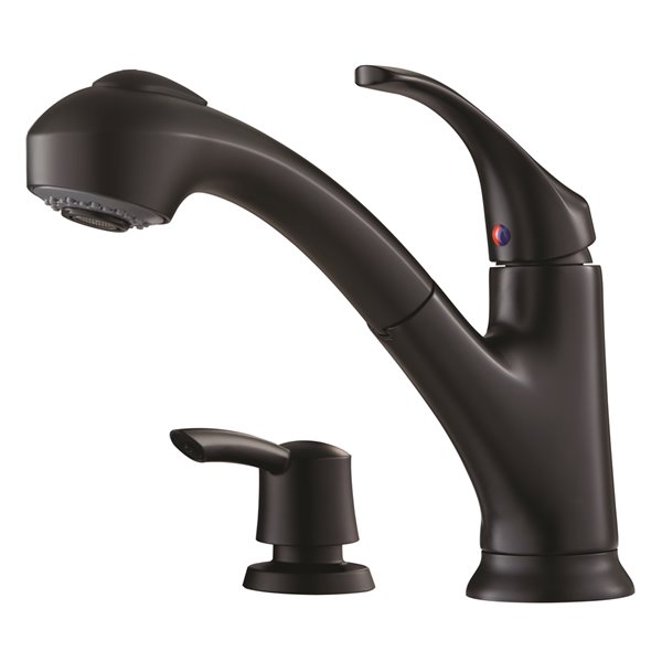 Pfister Shelton 1-Handle Pull-Out Kitchen Faucet - Black