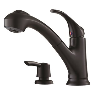 Pfister Shelton 1-Handle Pull-Out Kitchen Faucet - Black