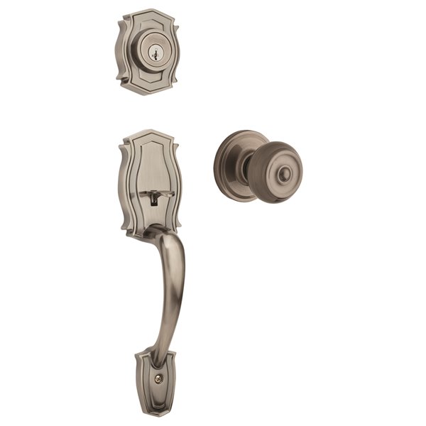 Weiser Heritage x Phoenix Handleset Antique Nickel 9GA94710035 RONA