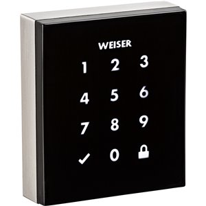 Weiser Obsidian Touchscreen Residential Lock - Nickel