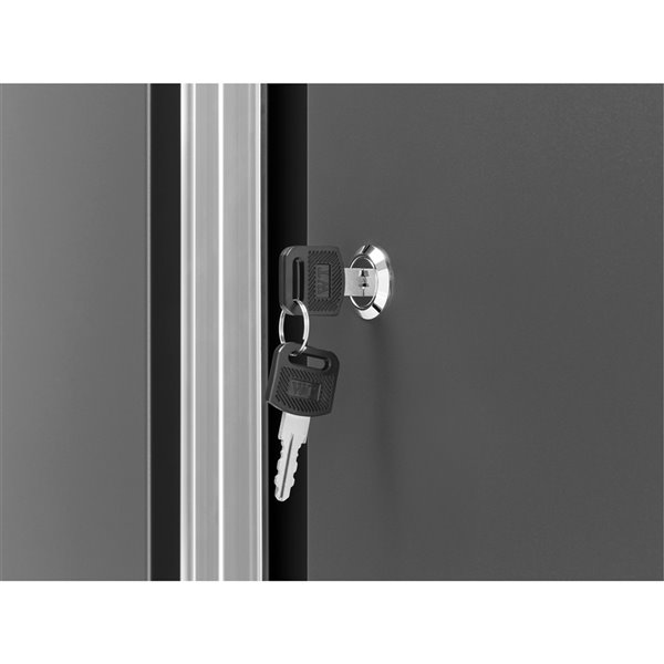 NewAge Products Pro Series Cabinet Set - Steel and Bamboo - 10 Drawers - Capacity of 8800 lb - Set of 14 Pieces - Red