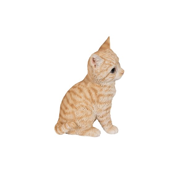 Hi-Line Gift Ltd. Head-Tilting Tabby Sitting Kitten - Orange 87978-A