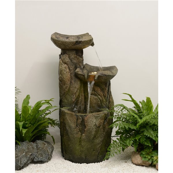 Hi-Line Gift Ltd. Cascading Fountain with LED Lights