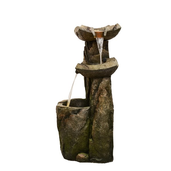 Hi-Line Gift Ltd. Cascading Fountain with LED Lights