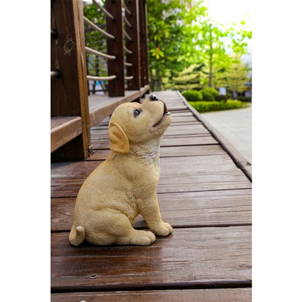 HiLine Gift Ltd. Yellow Labrador Puppy Howling 87703G RONA