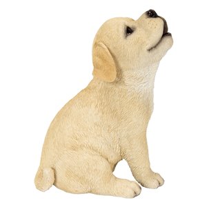 Hi-Line Gift Ltd. Yellow Labrador Puppy Howling