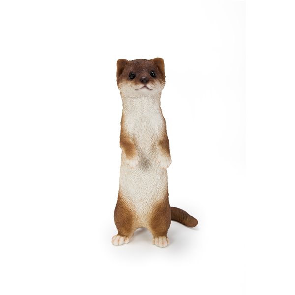 Hi-Line Gift Ltd. Standing Least Weasel Statue