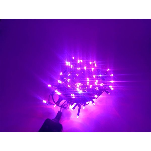 Hi-Line Gift Ltd. Multi-Function Timed LED String Lights With Remote - 100 RGB