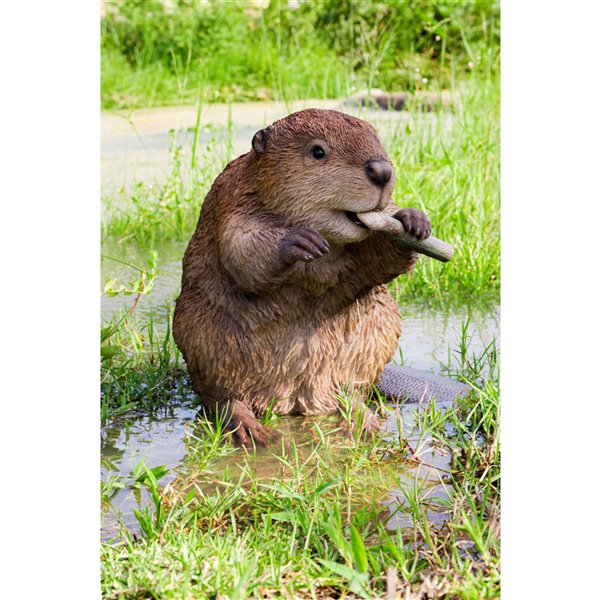 Hi-Line Gift Ltd. American Beaver Statue