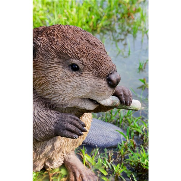 Hi-Line Gift Ltd. American Beaver Statue