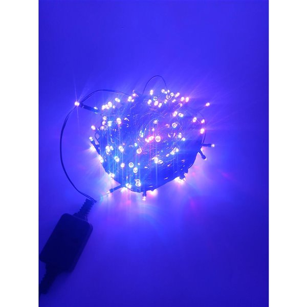 Hi-Line Gift Ltd. Multi-Function Timed LED String Lights With Remote - 200 RGB