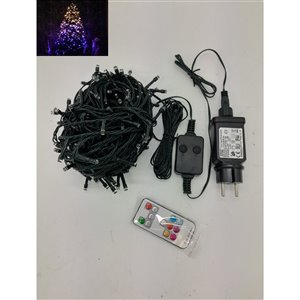 Hi-Line Gift Multi-Function Timed LED String Lights With Remote - 200 RGB