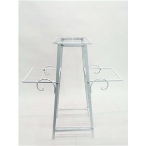 Hi-Line Gift Ltd. 3-Tier Plant Stand - White