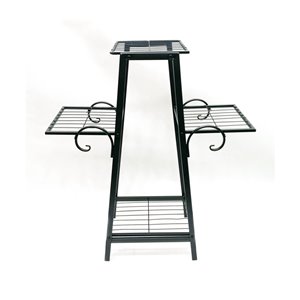 Hi-Line Gift Ltd. 3-Tier Plant Stand - Black