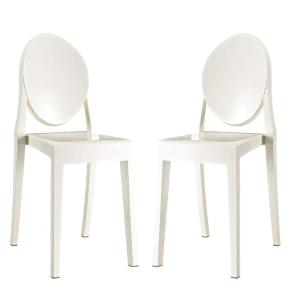 Plata Import Contemporary Side Dining, How To Clean White Plastic Dining Chairs