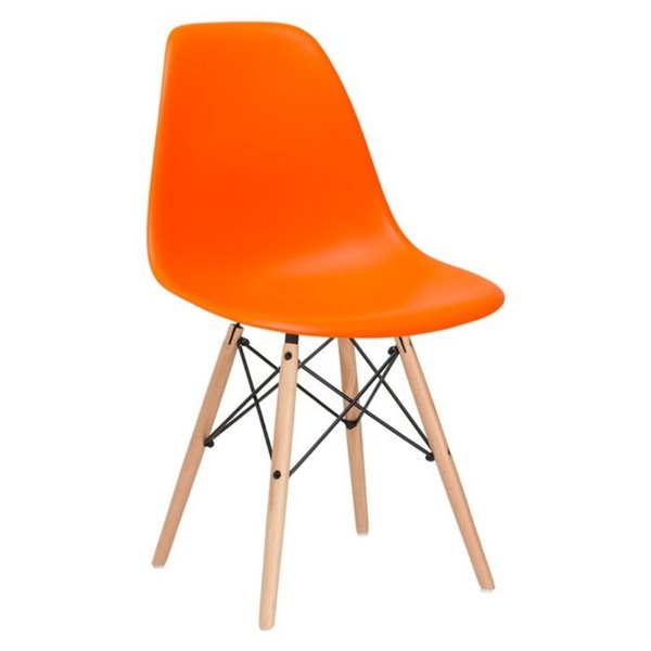 Orange contemporary chairs hot sale