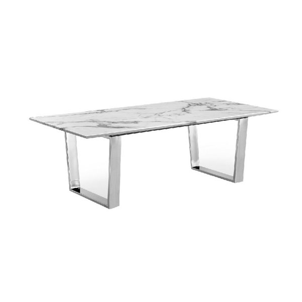 Plata Import Contemporary Faux Marble Coffee Table RONA