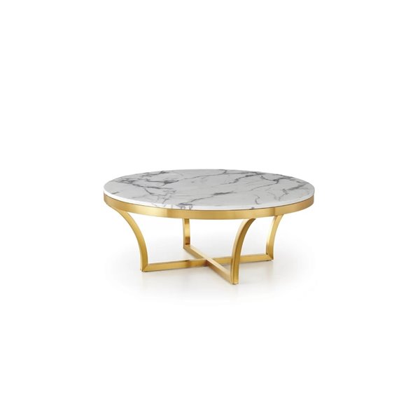 Image of Plata Import | Waterfall Clear Glass Coffee Table | Rona