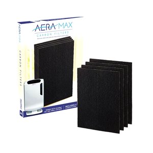 Filtre à charbon actif de rechange pour Aeramax 190/200/DX55 de Fellowes, moyen, paquet de 4