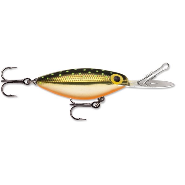 Storm Original Hot 'N Tot Lure - 2.5-in - Running Depth of 7-ft to 20-ft -  Gold Chartreuse Specks AH126
