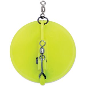 Leurre à pêche Dipsy Diver de Luhr Jensen, 30 pi, Chartreuse White