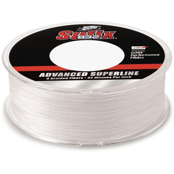 Sufix Performance V-Coat Tip Up Ice Fishing Braided Line | Black | 50yd