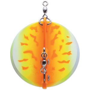 Leurre à pêche Dipsy Diver de Luhr Jensen, 30 pi, Orange Fire