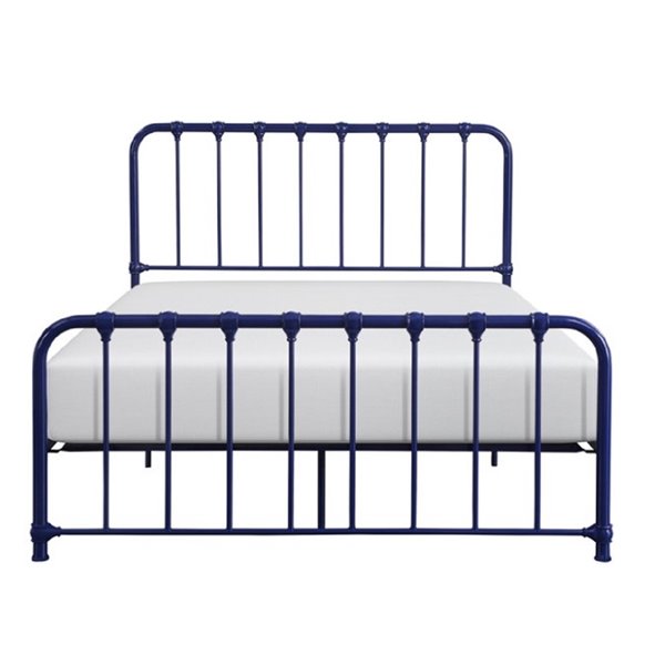 HomeTrend Bethany Platform Bed - Queen - Blue