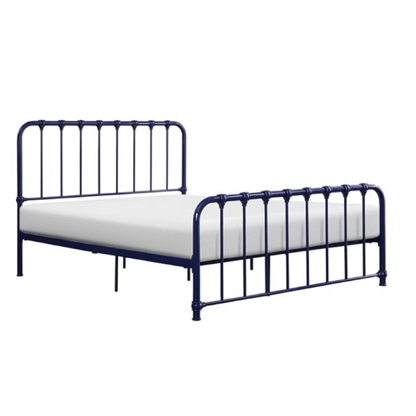 HomeTrend Bethany Platform Bed - Queen - Blue