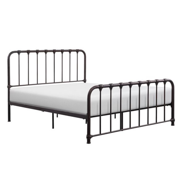 HomeTrend Bethany Platform Bed - Full - Dark Bronze