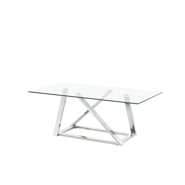 HomeTrend Verne Glass Coffee Table