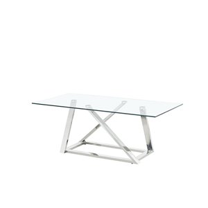 HomeTrend Verne Glass Coffee Table