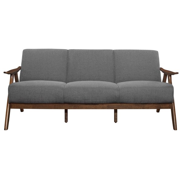 HomeTrend Damala Modern Sofa - Polyester - Grey