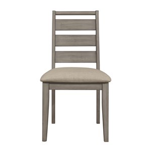 Chaise d'appoint de style transitionnel Bainbridge de HomeTrend, polyester/mélange de polyester, brun, 2 pièces