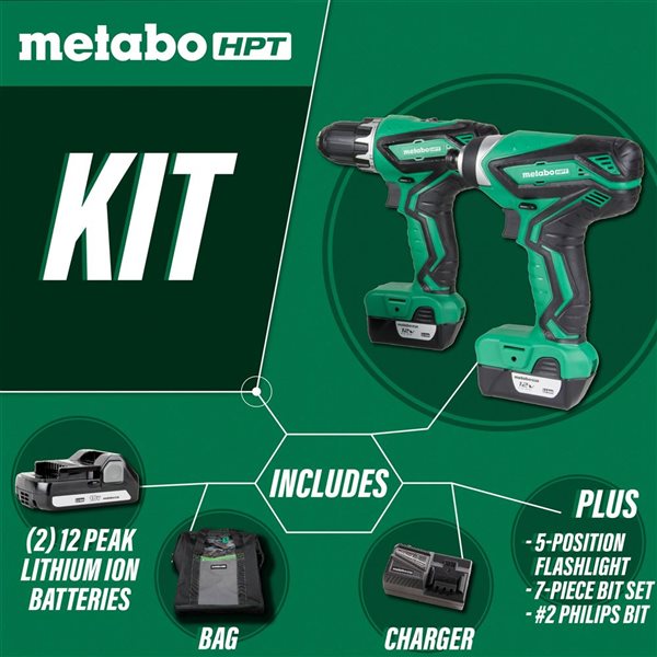 Hitachi power discount tool combo sets