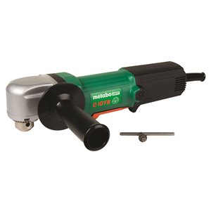 Perceuse avec mandrin à angle droit de 3/8 po de MetaboHPT, 4,6 A