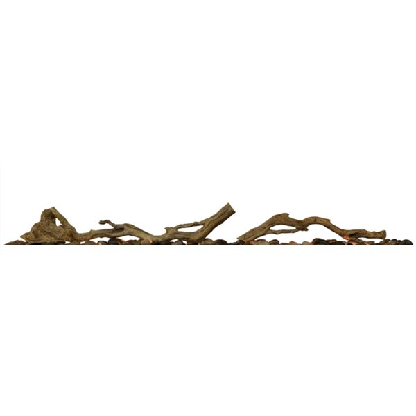 Dimplex XL Linear Plastic Embers - 74-in - Brown