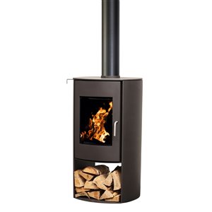Poêle à bois combustible Nectre N65 - Aire de chauffage de 2150 pi² - noir