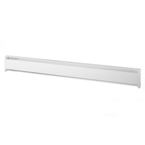 Plinthe chauffante hydronique par Cadet en acier - 240 V - 1500 W - 83 po - blanc