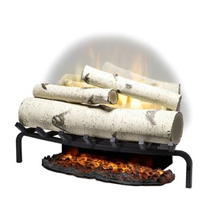 Dimplex Revillusion Plug-In Fireplace Logs Set with Remote - 5118-BTU - 25-in - Birch