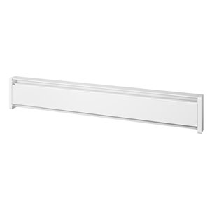 Plinthe chauffante hydronique par Cadet en acier - 240 V - 750 W - 47 po - blanc