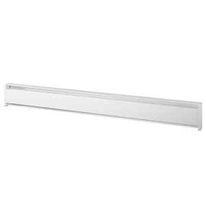 Plinthe chauffante hydronique par Cadet en acier - 240 V - 1250 W - 71 po - blanc