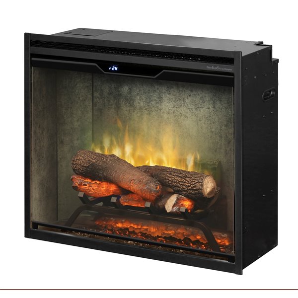 Dimplex Revillusion 1500 W 24-in Weathered Grey Electric Fireplace Insert with Remote Control Included