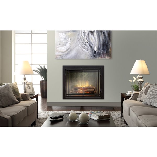 Dimplex Revillusion Electric Fireplace Insert - 42-in - Weathered Concrete  RBF42WC | RONA