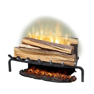 Dimplex Revillusion Plug-In Fireplace Fresh Cut Logs Set with Remote- 5118-BTU - 25-in - Black