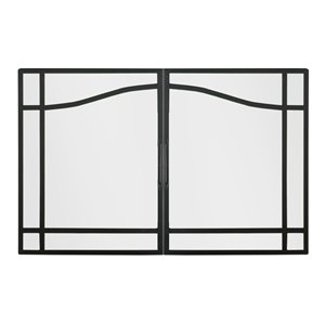 Porte de foyer électrique BF de style cabinet par Dimplex en verre trempé, 30 po à 37 po L x 22 1/2 po à 29 1/2 po H…